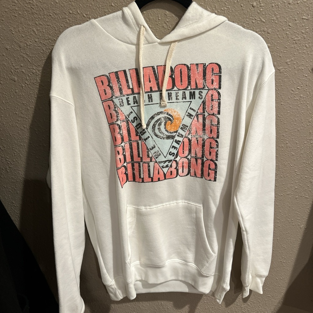 Billabong Cream Hoodie with Graphic Print